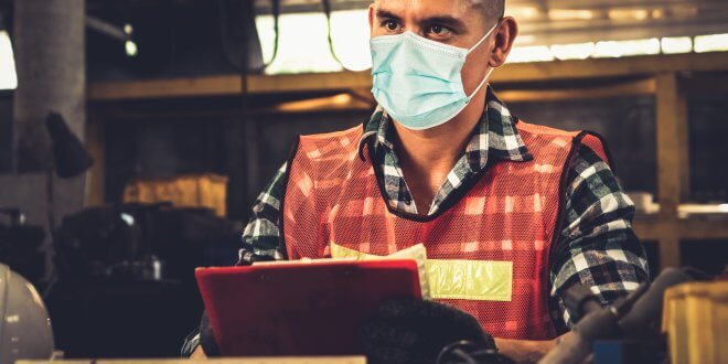 prevenções Covid-19 fábricas